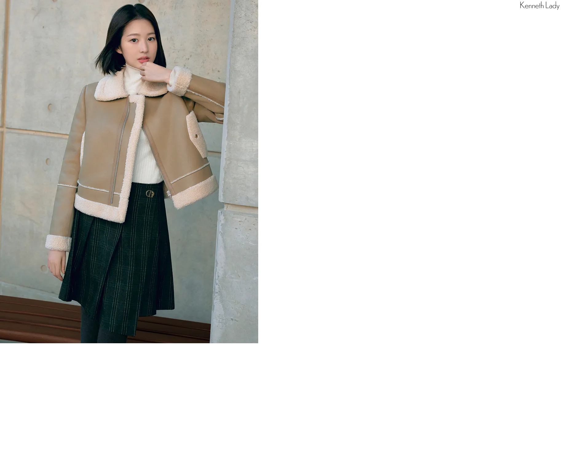 Single Collar Double Wool Jacket