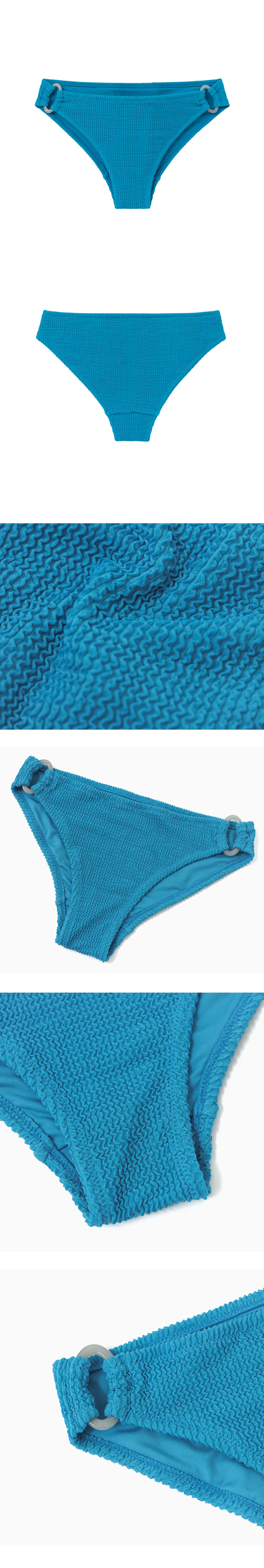 ★SURFEA★ ALMA BIKINI BOTTOMTEAL BLUE Girl's surf bikini bottoms - Alma hao navy blue - Decathlon